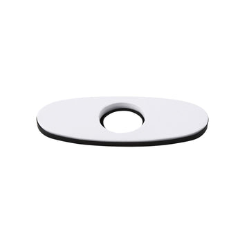 Faucet Deck Plate Escutcheon for 1-Hole Faucet Installation Matte Black Finish